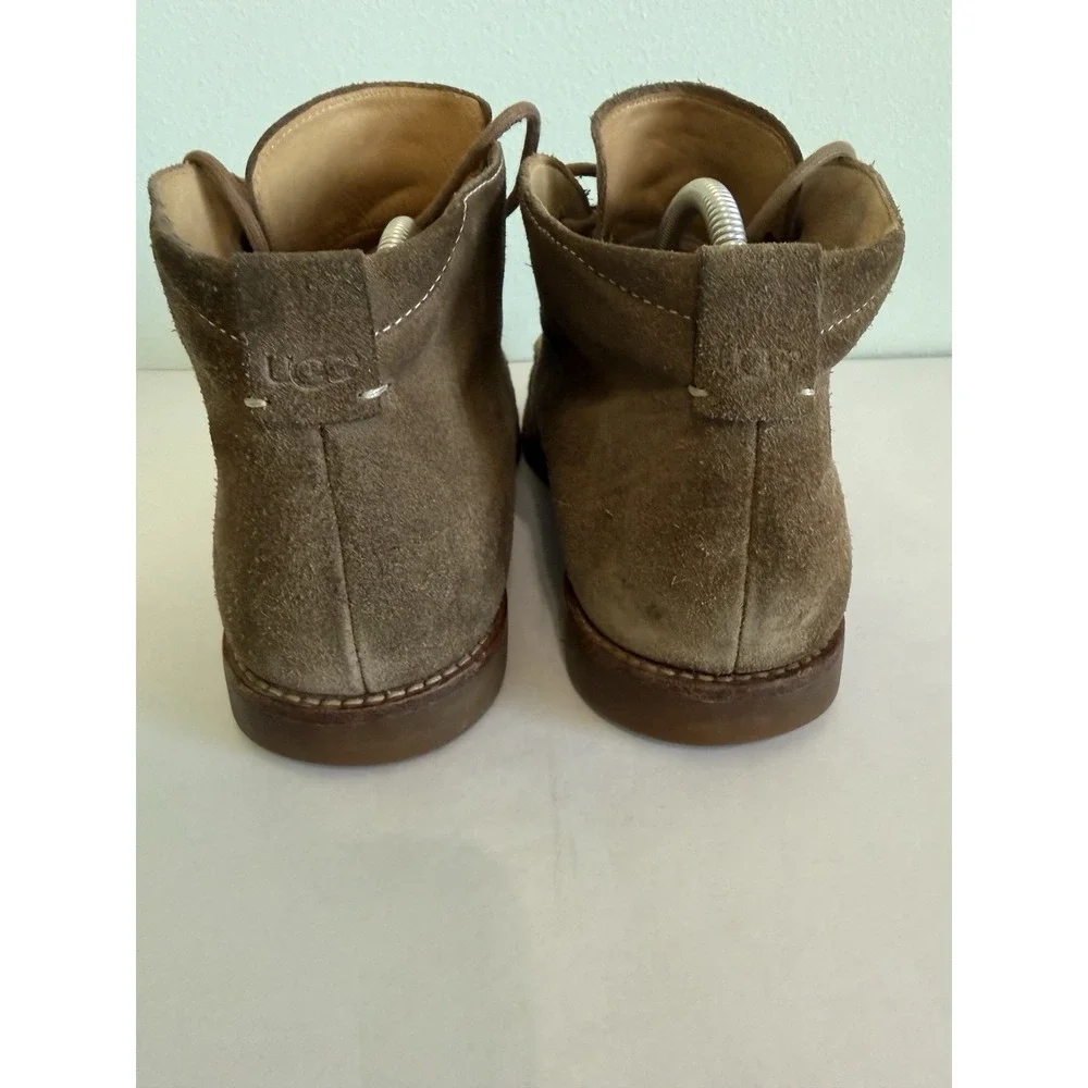 UGG Men's via Lungarno Chukka Boots Brown Suede, Moc Toe, Size 10.5